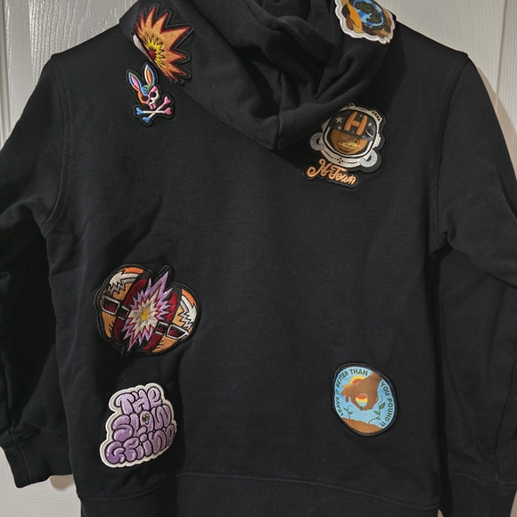 Psycho Bunny Hoodie with Colorful Patches - Picture 2 of 3